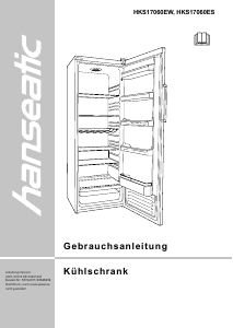 Handleiding Hanseatic HKS17060ES Koelkast