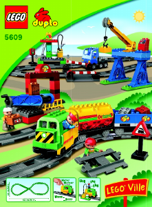 Manual Lego set 5609 Duplo Deluxe train set