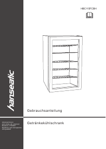 Manual Hanseatic HBC115FCBH Refrigerator