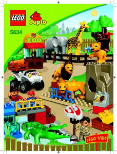 Brugsanvisning Lego set 5634 Duplo Fodring i zoo