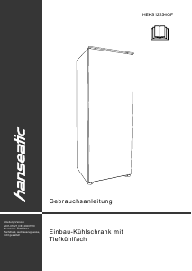 Manual Hanseatic HEKS12254GF Refrigerator