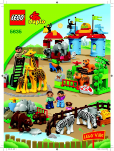 Manual de uso Lego set 5635 Duplo El grán zoologico