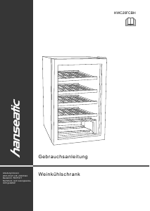 Bedienungsanleitung Hanseatic HWC20FCBH Weinklimaschrank