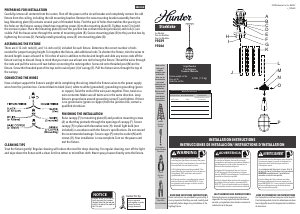 Handleiding Hunter 19039 Starklake Lamp