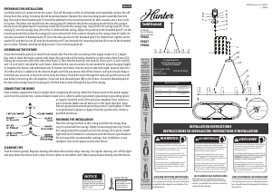 Manual Hunter 19027 Saddlewood Lamp