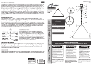 Manual Hunter 19030 Saddlewood Lamp