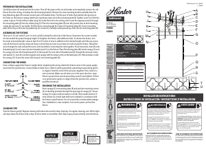 Manual de uso Hunter 19098 Gablecrest Lámpara