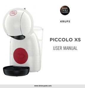 Manual Krups KP1A0540 Nescafe Dolce Gusto Piccolo XS Espresso Machine