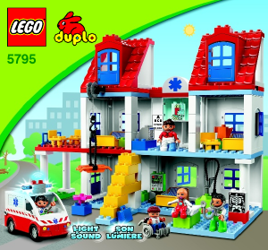 Manual Lego set 5795 Duplo Big city hospital