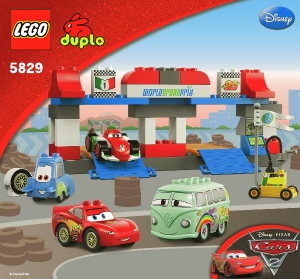 Manual Lego set 5829 Duplo The pit stop