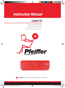 Manual Pfeiffer uLam 1.0 Laminator