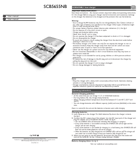 Manual Philips SCB5655NB Battery Charger