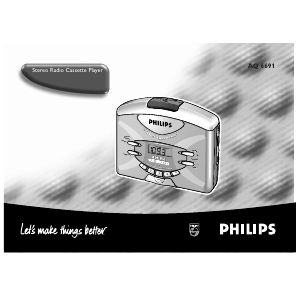 Mode d’emploi Philips AQ6691 Enregistreur de cassettes