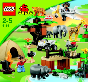Manual de uso Lego set 6156 Duplo Safari fotográfico
