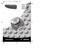 Manual de uso Philips AX2001 Discman