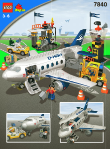 Manual de uso Lego set 7840 Duplo Aeropuerto