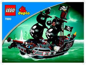 Manual Lego set 7880 Duplo Big pirate ship