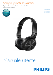 Manuale Philips SHB3080WT Cuffie