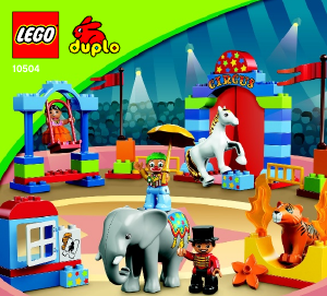 Brugsanvisning Lego set 10504 Duplo Det store cirkus