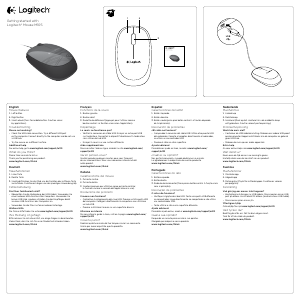 Manual Logitech M105 Rato