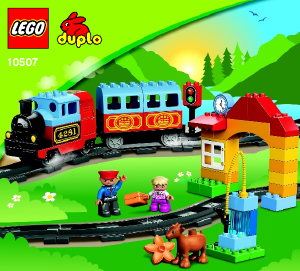 Käyttöohje Lego set 10507 Duplo Ensimmäinen junani