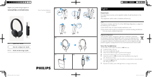 Mode d’emploi Philips SHN5200 Casque