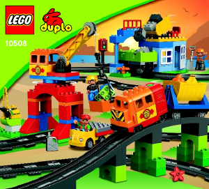 Bruksanvisning Lego set 10508 Duplo Deluxe-togsett
