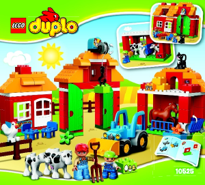 Bruksanvisning Lego set 10525 Duplo Stor bondegård
