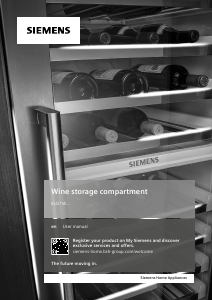 Manual Siemens KU21WAHG0G Wine Cabinet