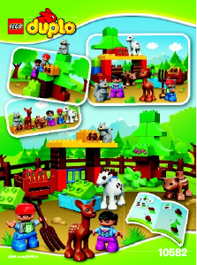 Bruksanvisning Lego set 10582 Duplo Skogdjur