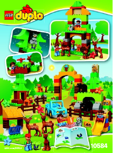 Käyttöohje Lego set 10584 Duplo Metsä- Puisto