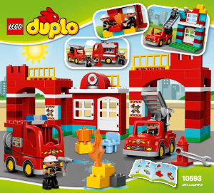 Brugsanvisning Lego set 10593 Duplo Brandstation