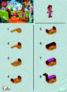 Manual Lego set 30259 Elves Azaris magic fire brick