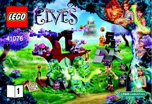 Bedienungsanleitung Lego set 41076 Elves Farran und die Kristallhöhle