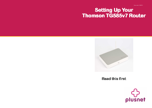 Handleiding Thomson TG585v& (Plusnet) Router