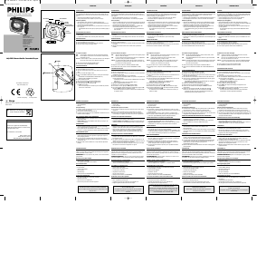 Manuale Philips AQ6585 Registratore a cassette