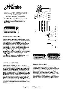 Manual Hunter 19009 Devon Lamp