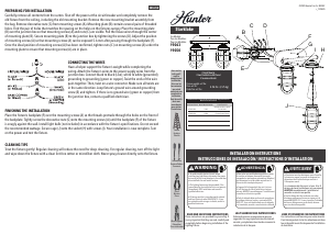 Manual de uso Hunter 19050 Starklake Lámpara