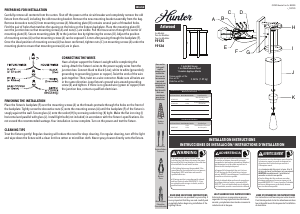 Manual Hunter 19125 Astwood Lamp