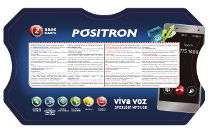 Manual Pósitron SP2310 BT Auto-rádio