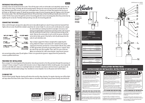 Manual Hunter 19157 Devon Lamp