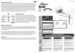 Manual Hunter 19167 Hepburn Lamp