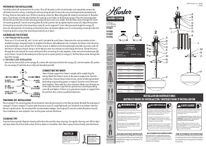 Manual Hunter 19187 Saddle Lamp