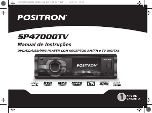 Manual Pósitron SP4700 DTV Auto-rádio