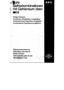 Manual de uso AEG SANTO3702-5DT Frigorífico combinado