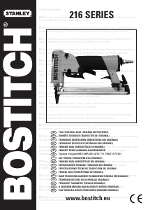 Brugsanvisning Bostitch 21684B-EXP Hæftepistol