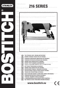 Manual Bostitch 21680B-E Pistol de împuşcat cuie