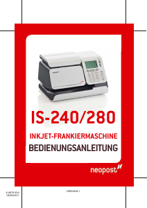 Bedienungsanleitung Neopost IS-240 Frankiermaschine