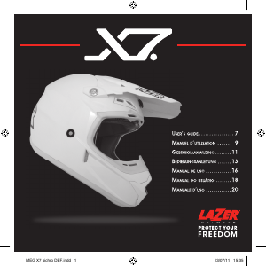 Manual de uso Lazer X7 Casco de moto