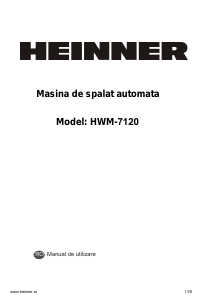 Manual Heinner HWM-7120 Mașină de spălat
